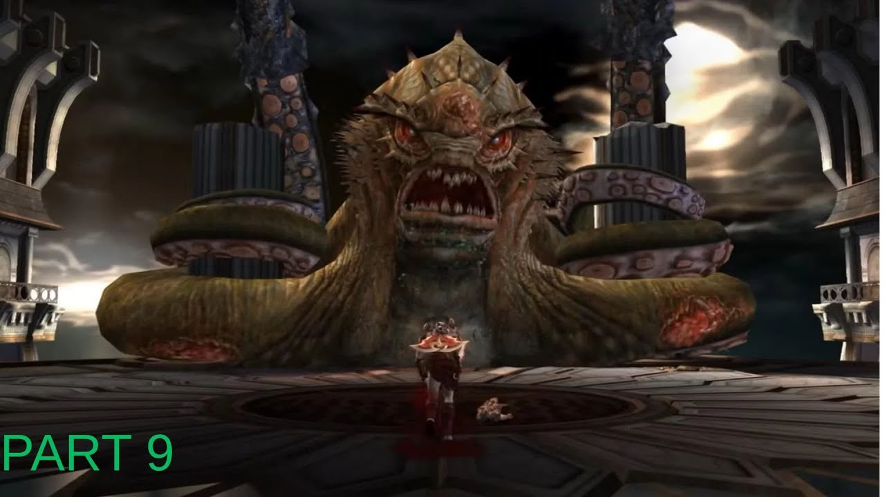 GOD OF WAR 2 KRAKEN VS SON SPARTALI