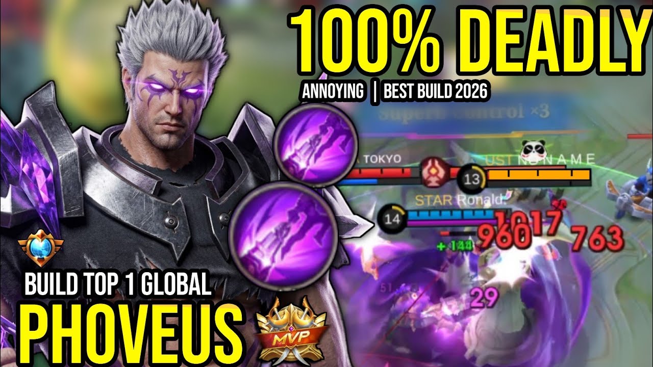PHOVEUS BEST BUILD 2026 | BUILD TOP 1 GLOBAL PHOVEUS GAMEPLAY | MOBILE LEGENDS✓