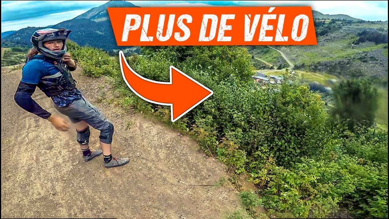 Je chute violemment, mon vélo fini dans le ravin…