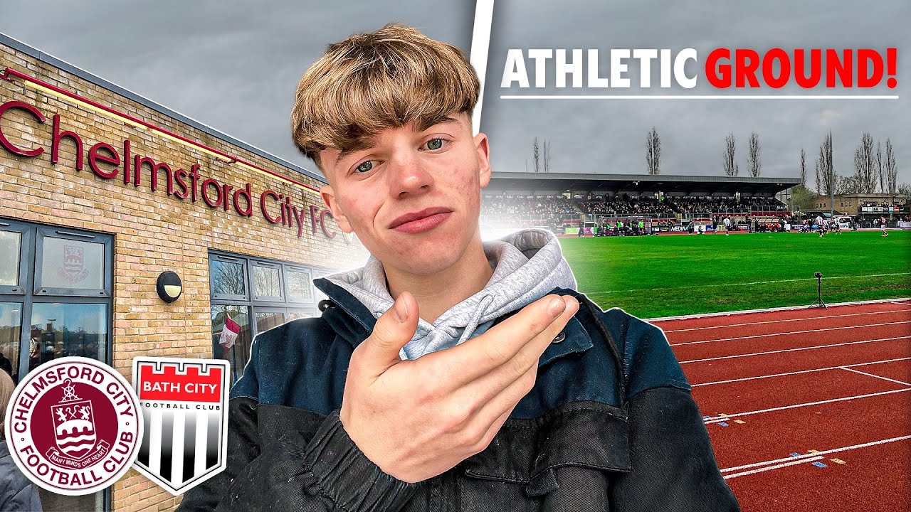 The reality of watching football at Athletic football stadiums… Chelmsford City vs Bath City