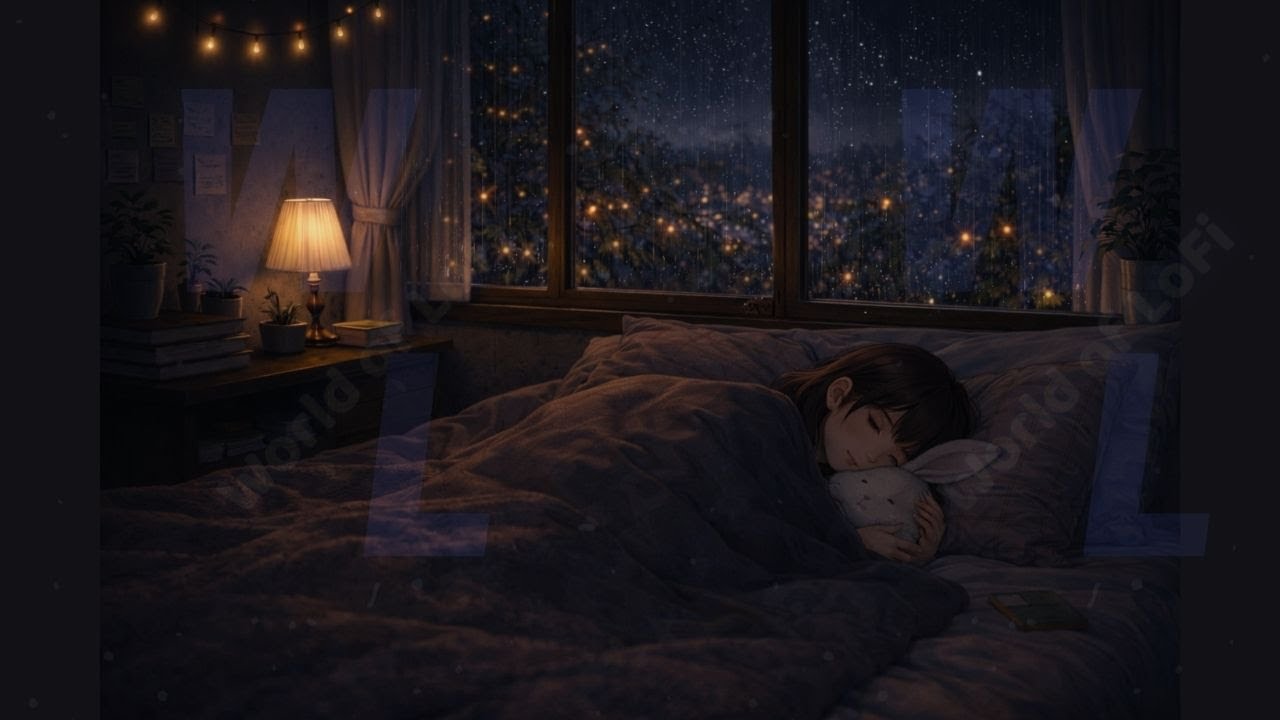 Rainy Night Sleep 🌧️ | Calm Instrumental Music for Deep Sleep & Relaxation