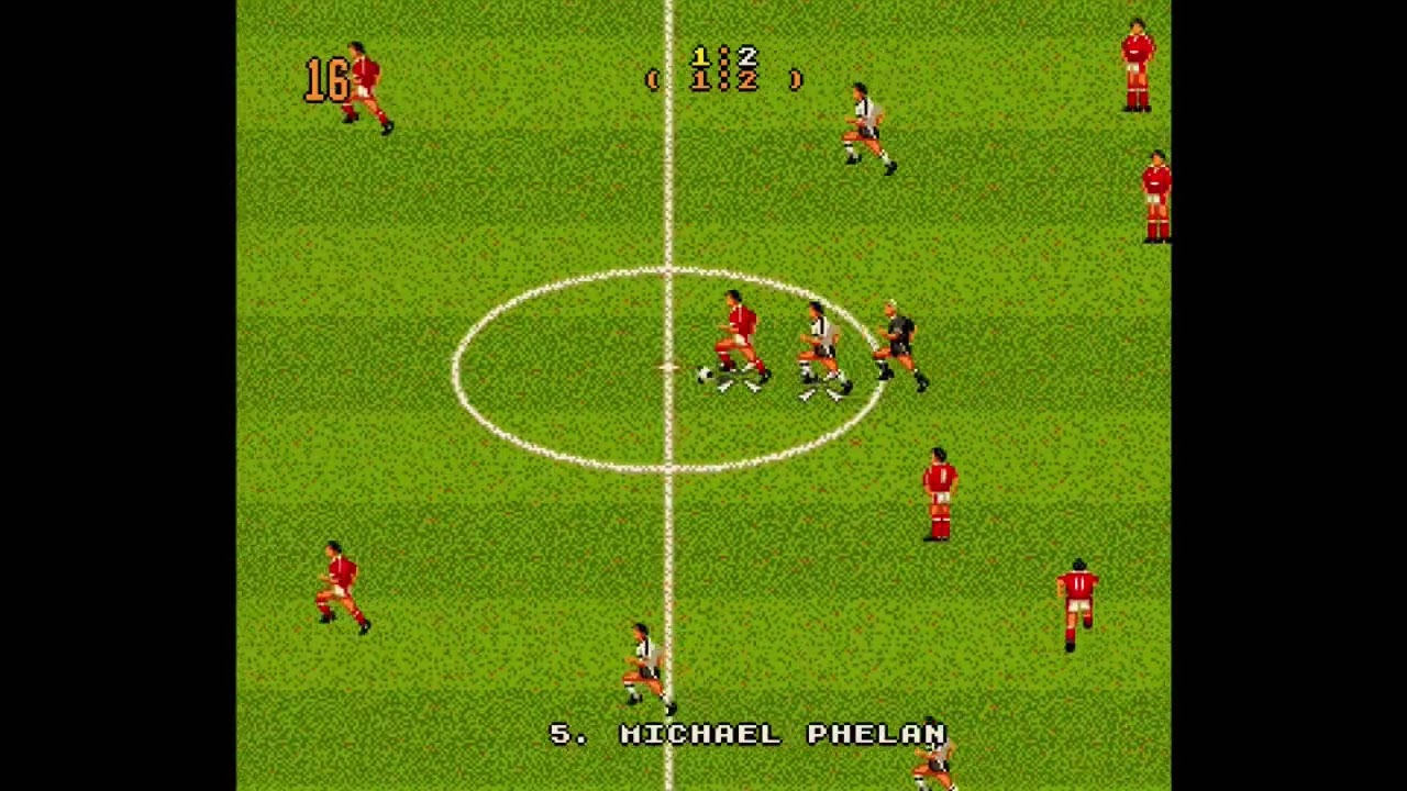 Manchester United in Europe - Amiga gameplay  European Cup Final Manchester United vs ?