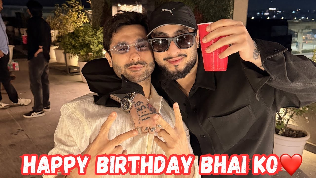 @TheHarshBeniwal bhai ka birthday celebration❤️ || jaigo gill vlogs