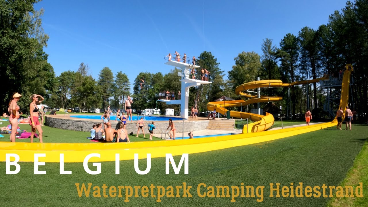 Zwembad uittesten @ Camping Heidestrand