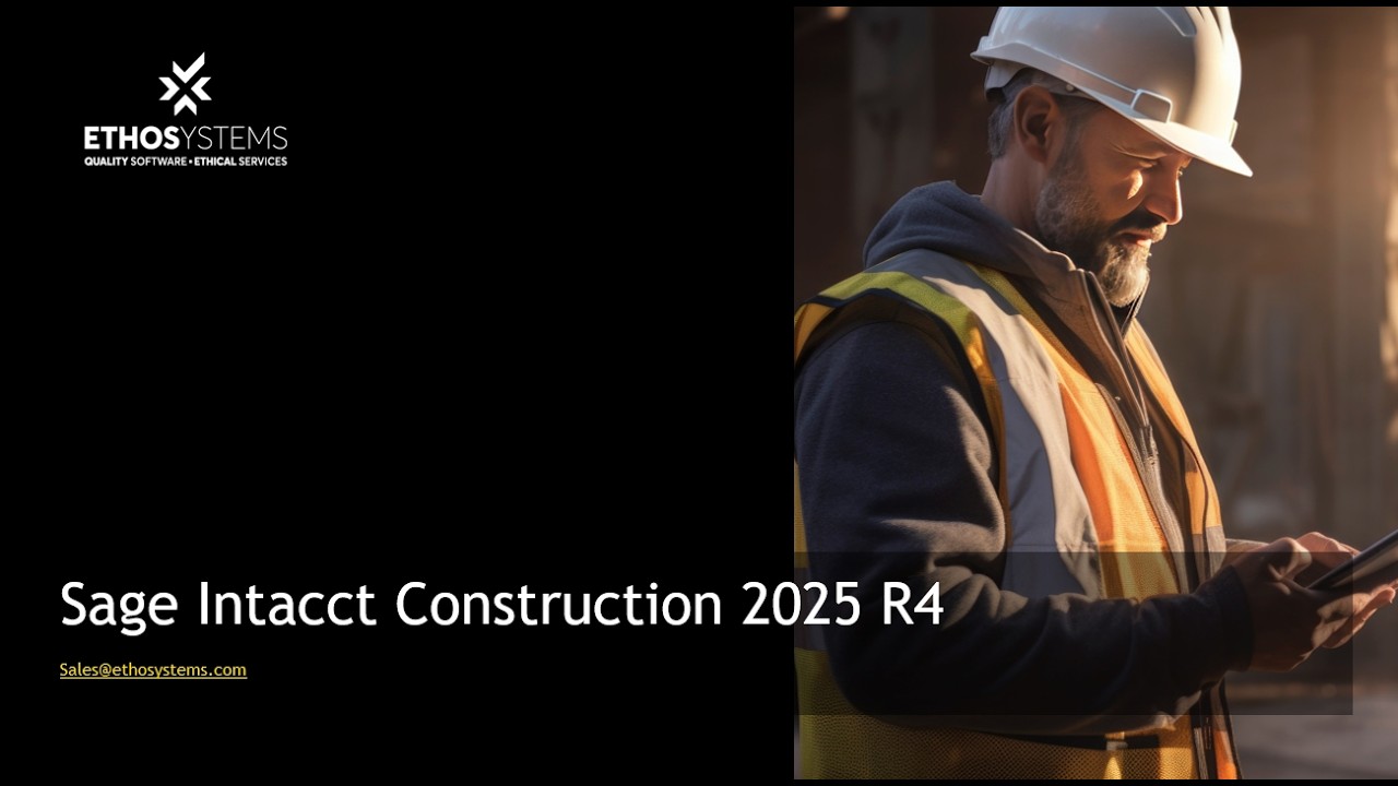 Sage Intacct Construction 2025 R4