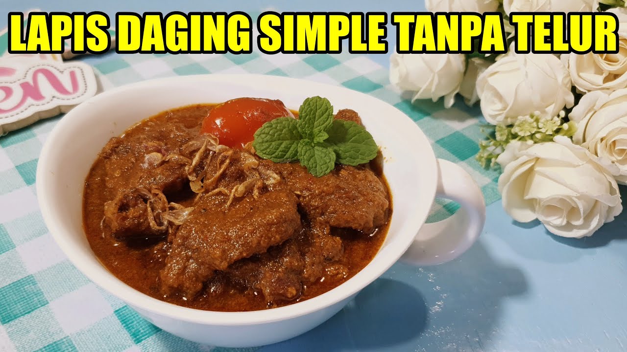 Daging Lapis Sederhana Versi Tanpa Telur