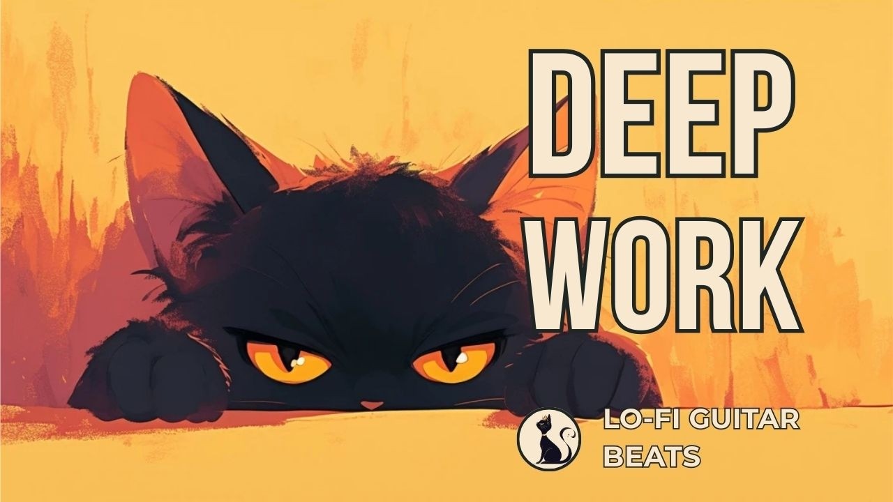 Soft Focus Flow | Lo-Fi Guitar Chillhop 🎧 | Selected by the Black Cat | Chill Focus & Deep Work