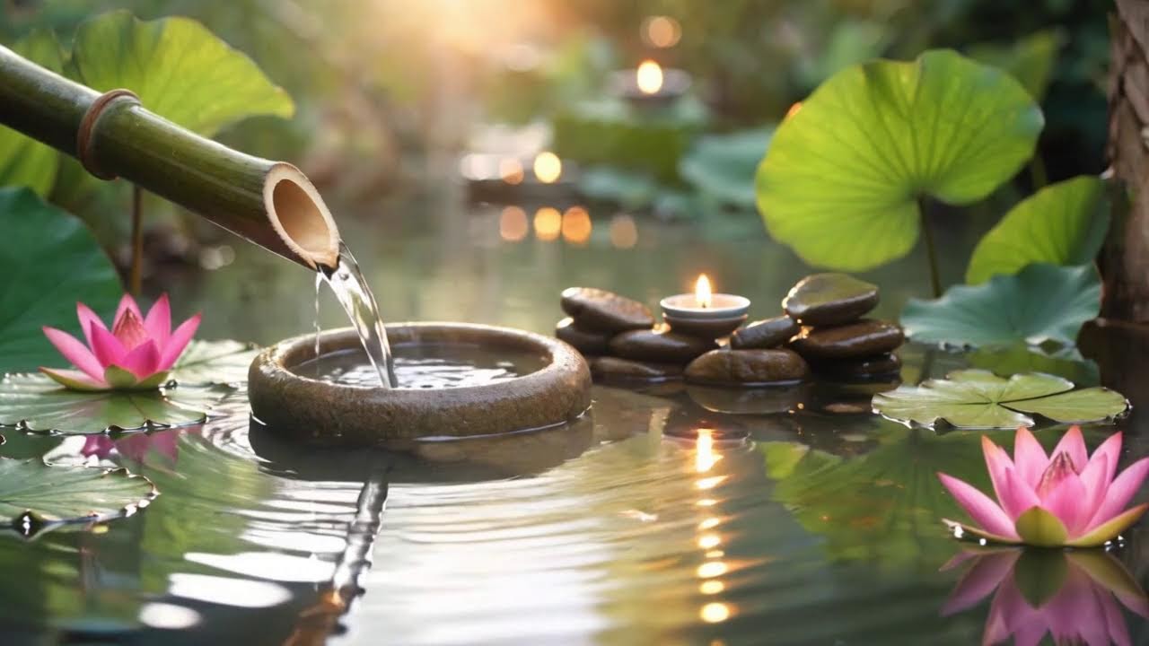 Bamboo Flowing Water Relaxation Music for Sleep, Spa & Stress Relief