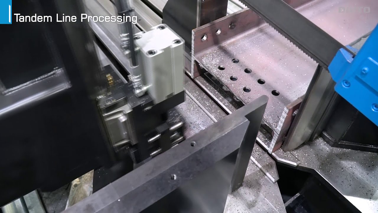 Daito GTR - The Ultimate Fully Automatic Band Saw for Structural Steel Beams.