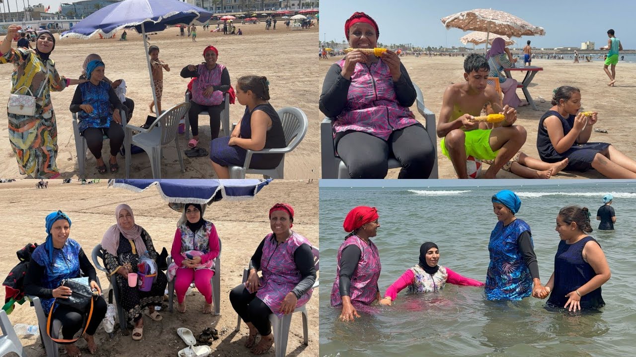 تحت طالب المتابعين🤗انا وخديجة بالبوركيني🤪أخير تبحيرة🌊عقبال عام جاي إنشاء الله🤲