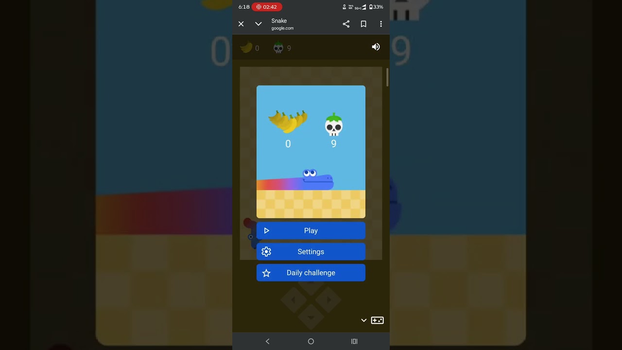 Tried different snake game but won easiest game.plz subscribe #googlesnakegame #snakegame #snakerun 