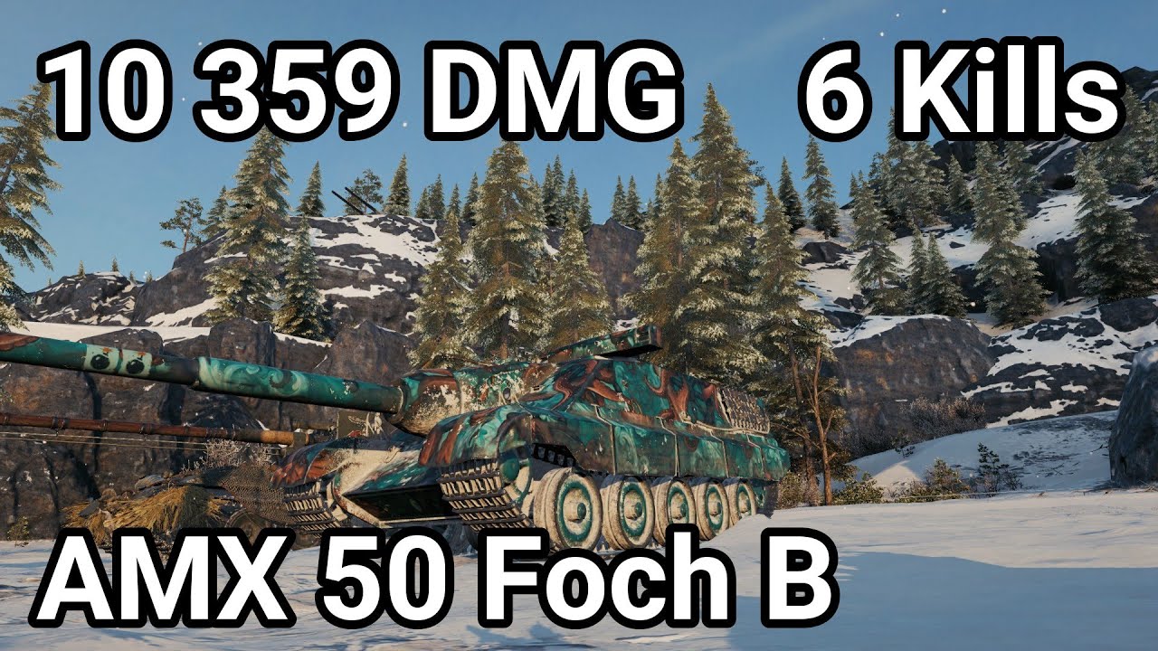 AMX 50 FOCH B: 10.3K DAMAGE 6 KILLS - 2400 CLIP CARNAGE | WoT