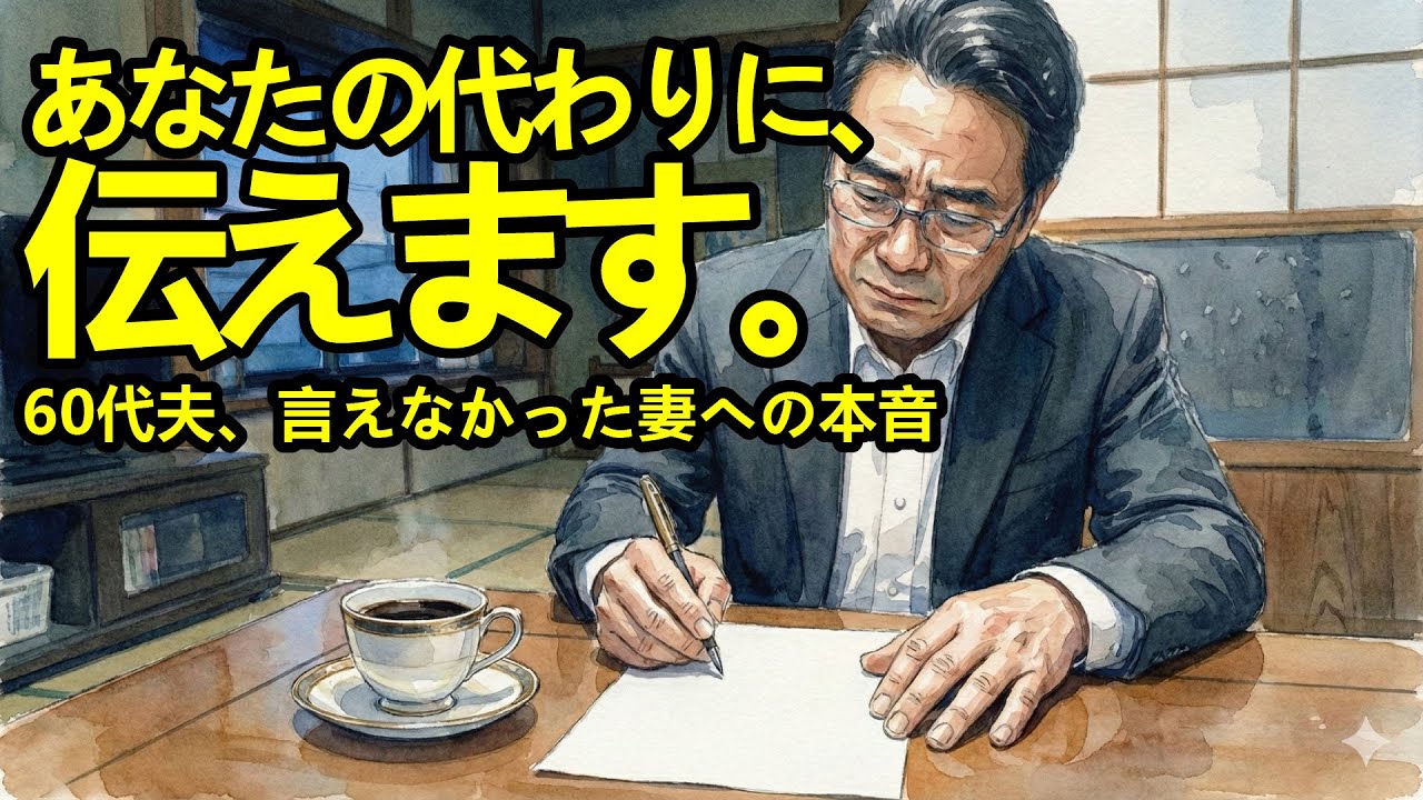 世の中の全ての夫に代わって、妻に伝えます。「愛してる」と。60代夫の涙の手紙