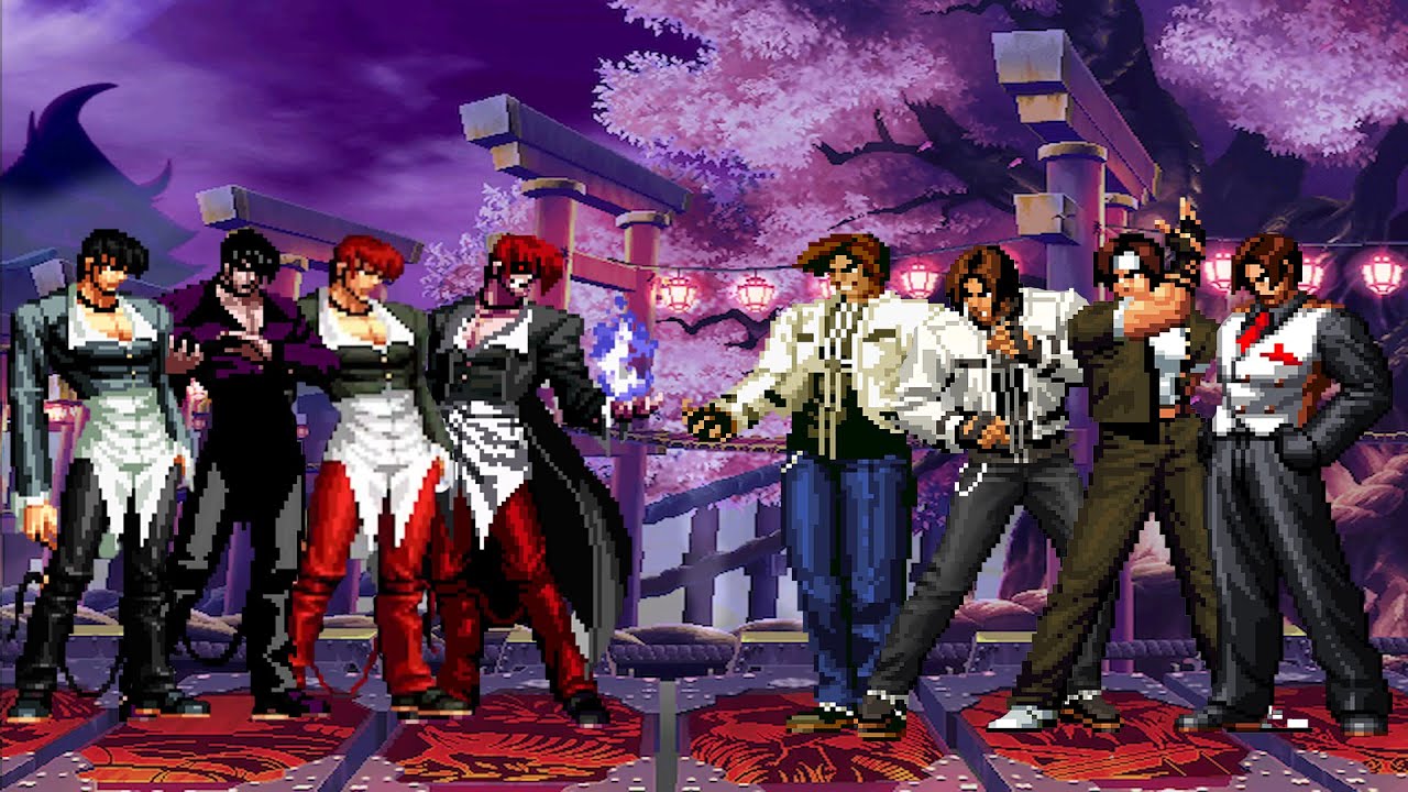 [KOF Mugen] Iori Yagami Team vs Kyo Kusanagi Team