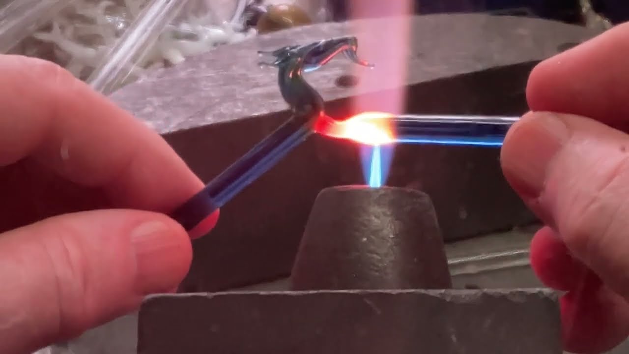 making a dragon working with boro glass