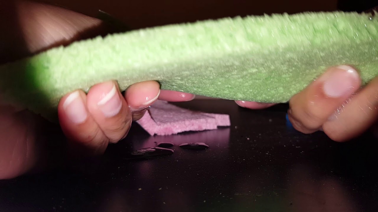 ASMR: WET & DRY SPONGE