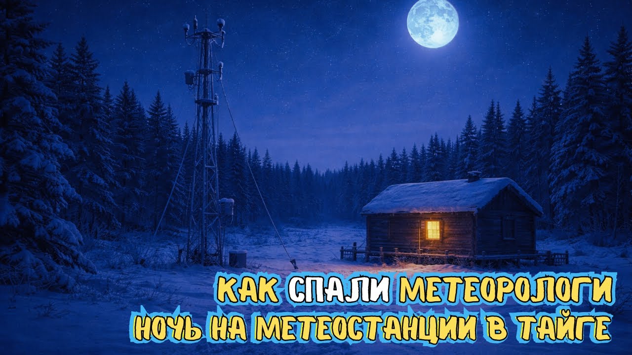 КАК СПАЛИ ТАЁЖНЫЕ МЕТЕОРОЛОГИ ЗИМОЙ 🌙 ЛЕКЦИЯ ДЛЯ СНА