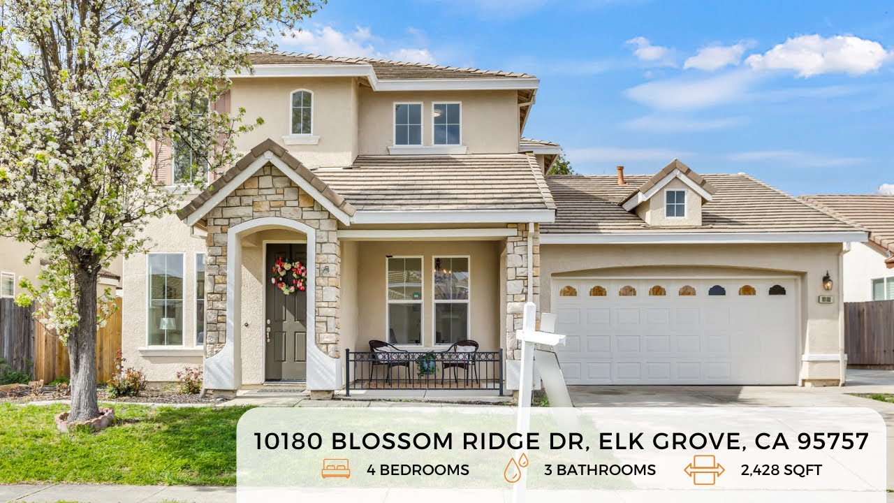 Spacious 4 Bed/3 Bath Home for Sale in Elk Grove, CA | 10180 Blossom Ridge Dr | 95757