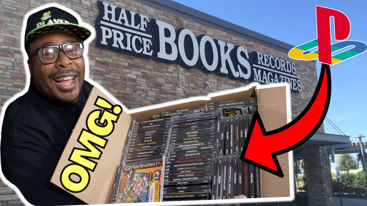 Buying over 100 PlayStation 1 Games at Half Price Books