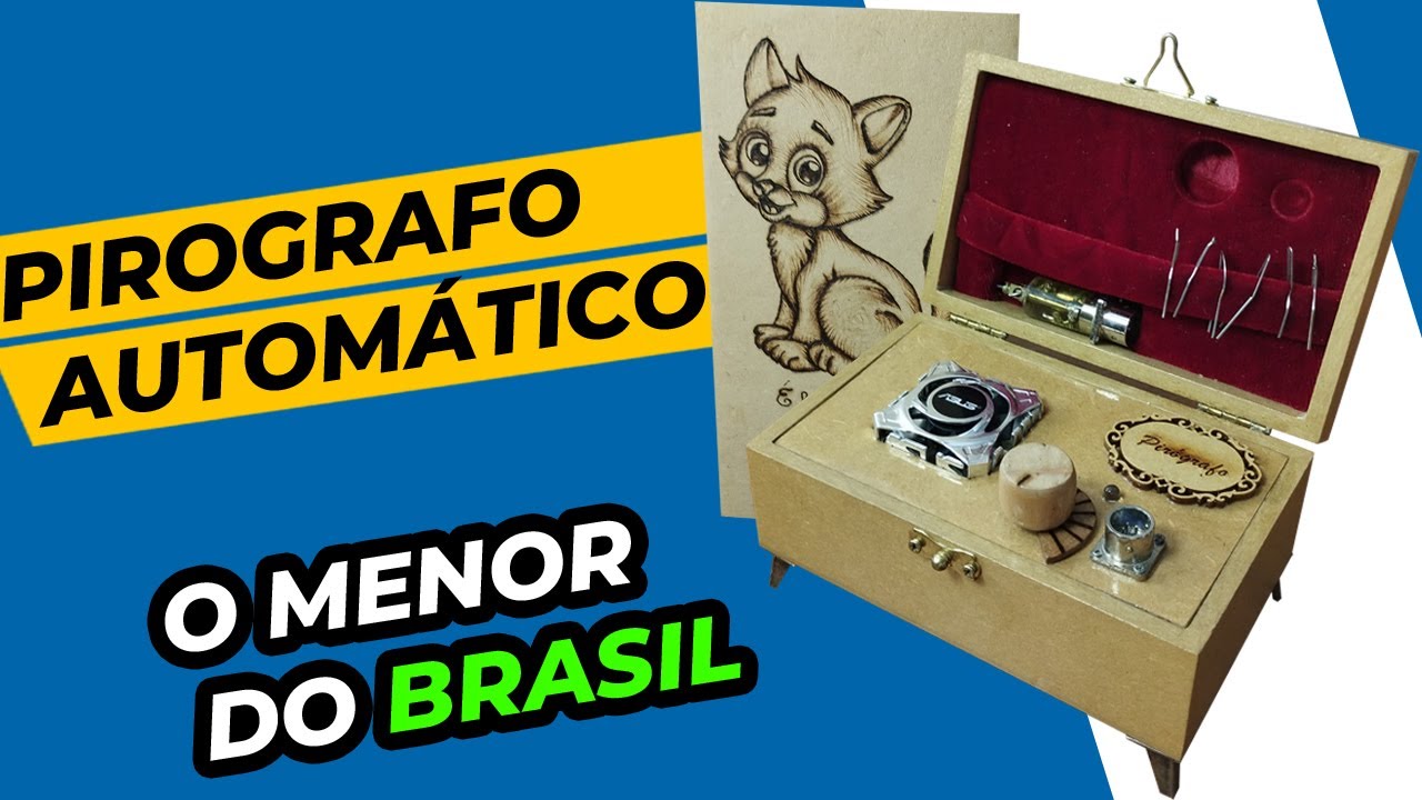 PIROGRÁFO AUTOMÁTICO | O MENOR DO BRASIL Ferramenta Incrível para Artesanato