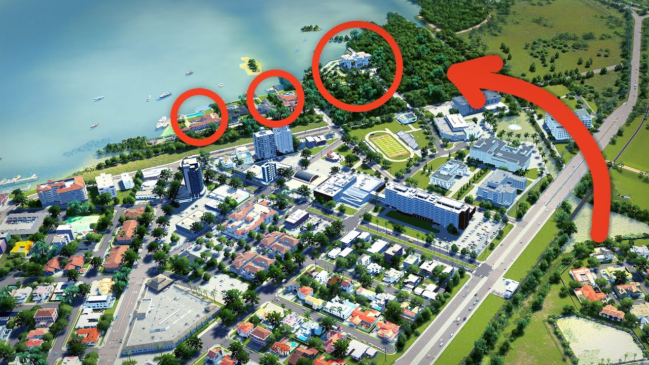 MEGA Mansions and Tiny Trailer Homes are GREAT in Cities Skylines! Here's Why | Sunset City 23