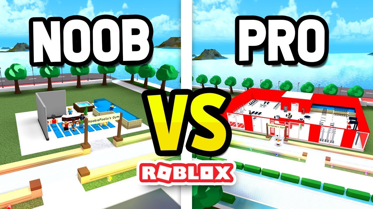 ROBLOX NOOB vs PRO in GYM ISLAND