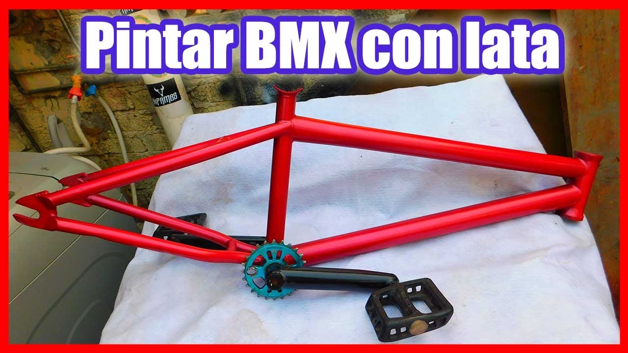 Pintando mi BMX con aerosol