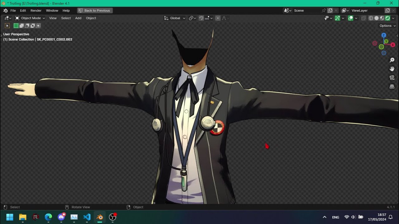 Making a P3RE-like shader in Blender