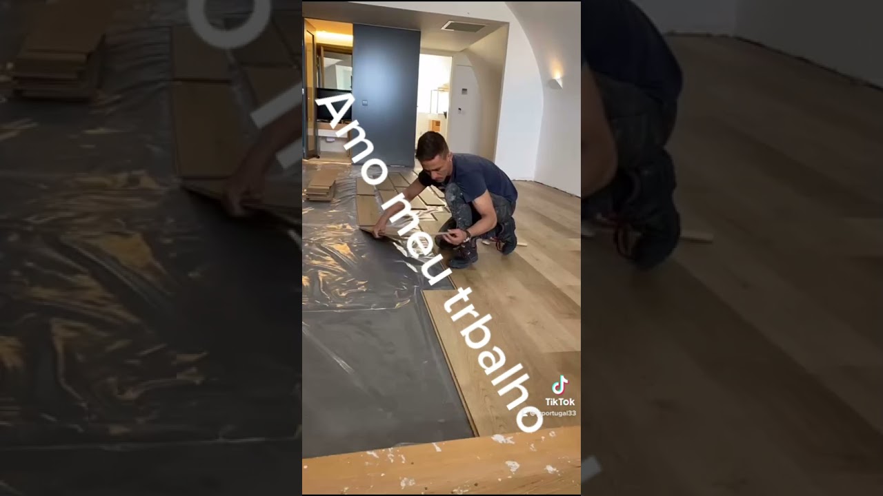 Aplica&ccedil;&atilde;o de piso flutuante