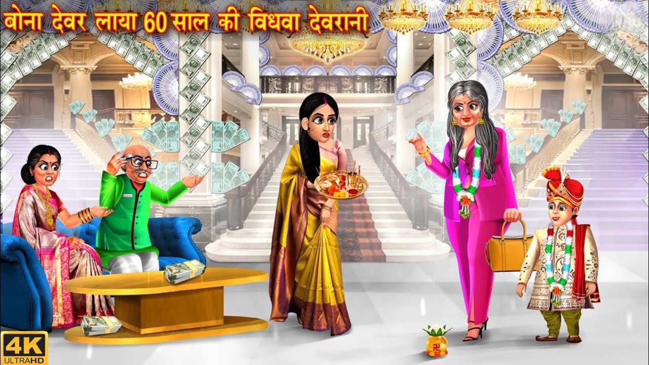 बोना देवर लाया 60 साल की विधवा देवरानी | 60 Saal Ki Vidhwa Devrani | Saas Bahu | Hindi Kahaniyan