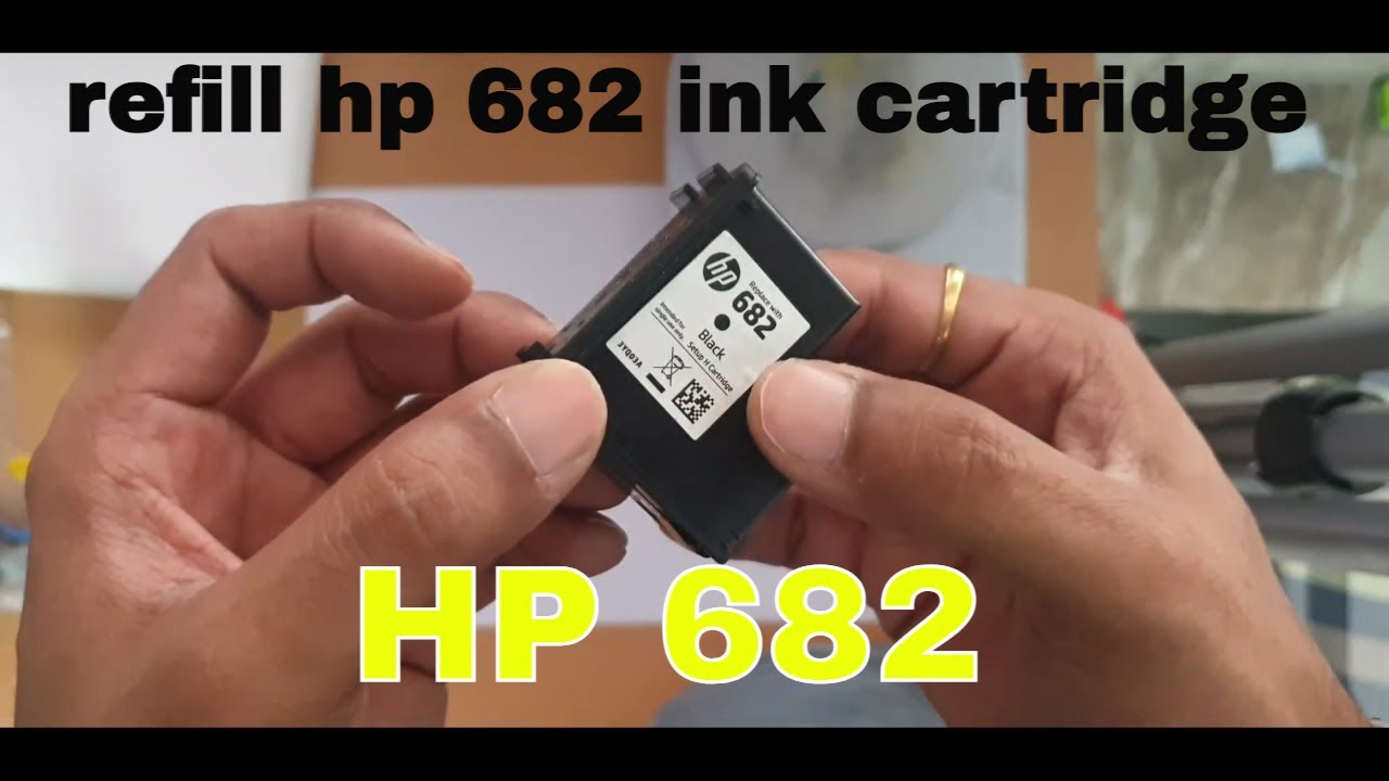 How to refill Hp 682 ink cartridge #hp682cartridgerefill #hp682