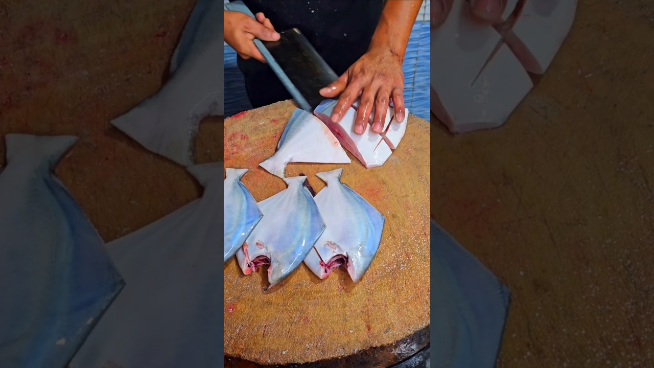 white pomfret silver pomfret vella Avoli #viralvideo #fishfry #fishfri #trending #food #shorts #fish