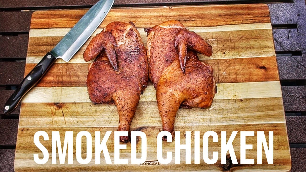 How To Smoke A WHOLE CHICKEN || Big Green Egg Smoked Chicken