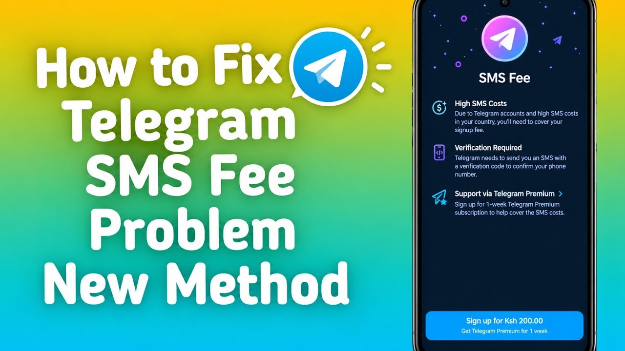 How To Fix Telegram SMS Fee Problem (2026) | Fix Telegram Code SMS Problem | Telegram Login Problem