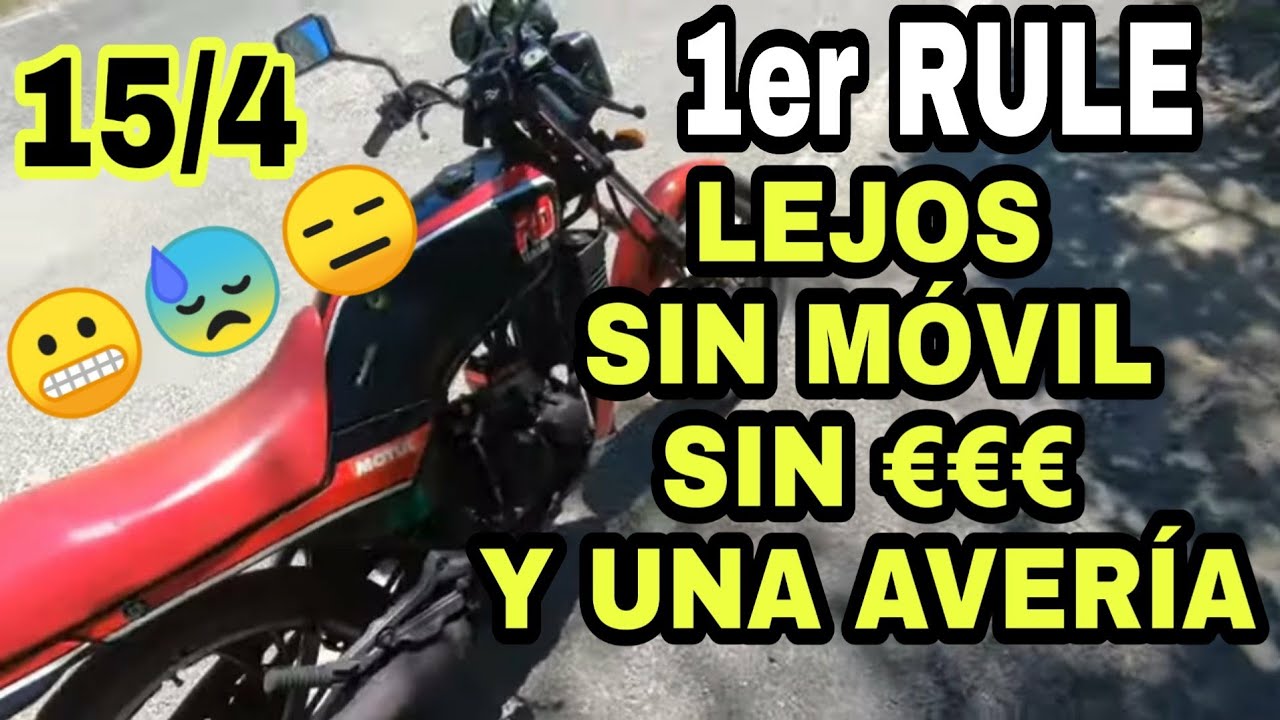 1ª PRUEBA CARRETERA😬..VOY LEJOS, SIN MÓVIL, SIN DINERO Y AVERÍA🥵...MOTO TRUCADA RD 80