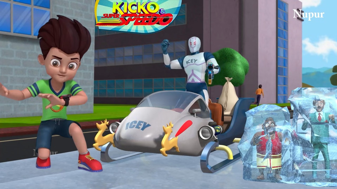 Icey ने अपने Ice Machine से मचाया Suncity में तबाही | Kicko And Super Speedo | Kids Cartoon In Hindi