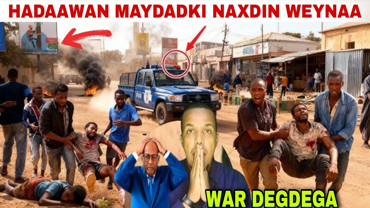 DEGDEG:DAAWO LIVE MAYADADKII OO HADA LAKEENAY IYO CABDIMAALIK MUUSE OO TALAABO HALISA QAADAY 