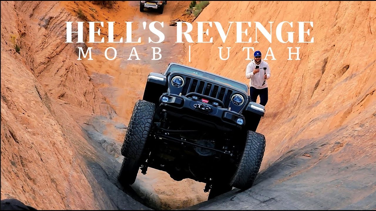 MOAB, Utah: Hells Revenge on Hells Gate. Jeep Wrangler 392, Land Rover, Porsch, Toyota