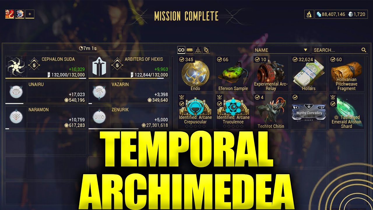 Warframe Temporal Archimedea Полный запуск!