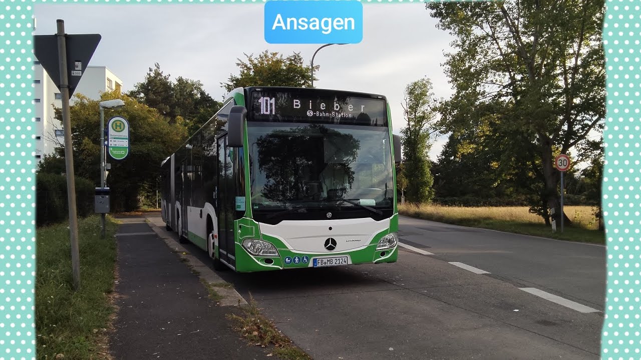 [Ansagen] - Bus Offenbach 101 Biebernseeweg - Bieber-Bahnhof