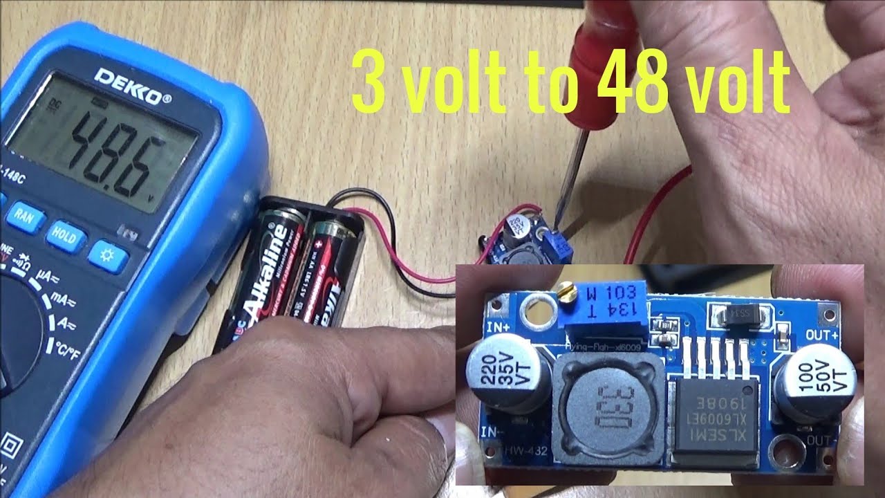 Cara setting step up DC XL6009