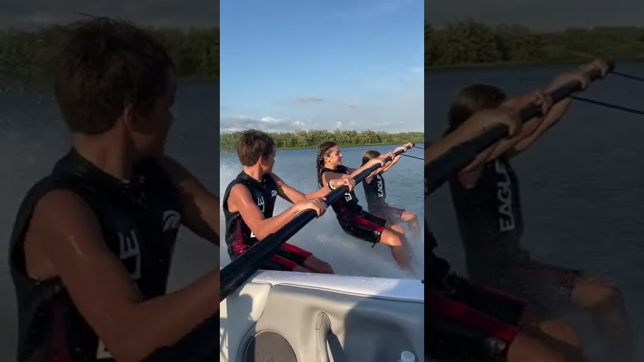 Young barefooters having some fun.
