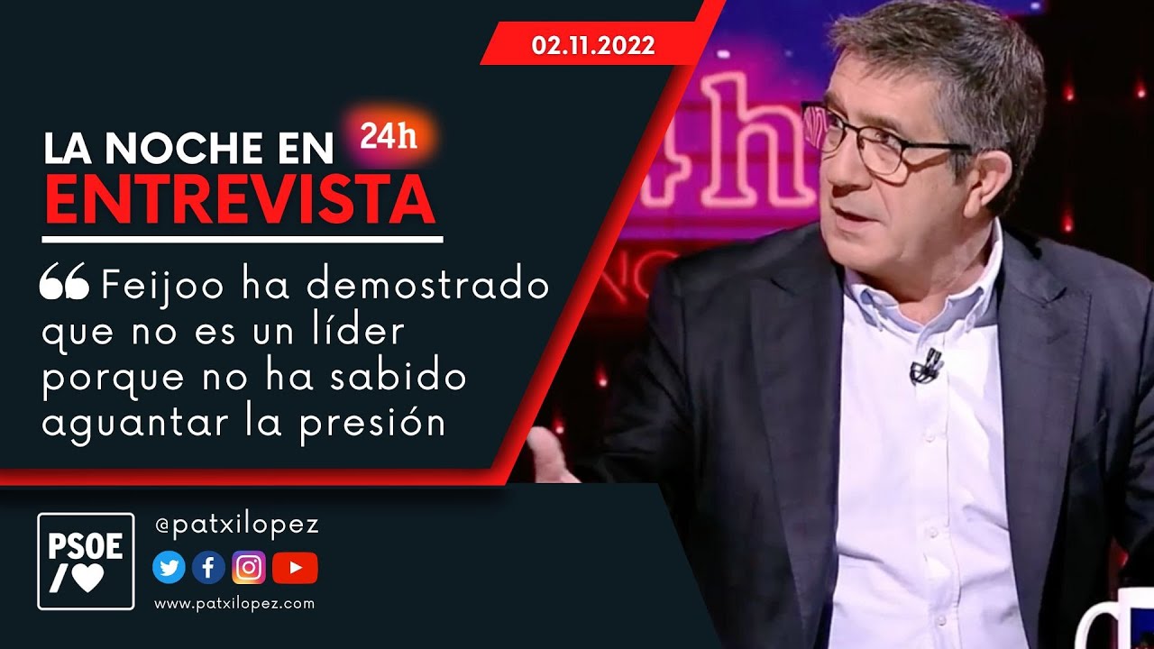 Entrevista a Patxi López en 