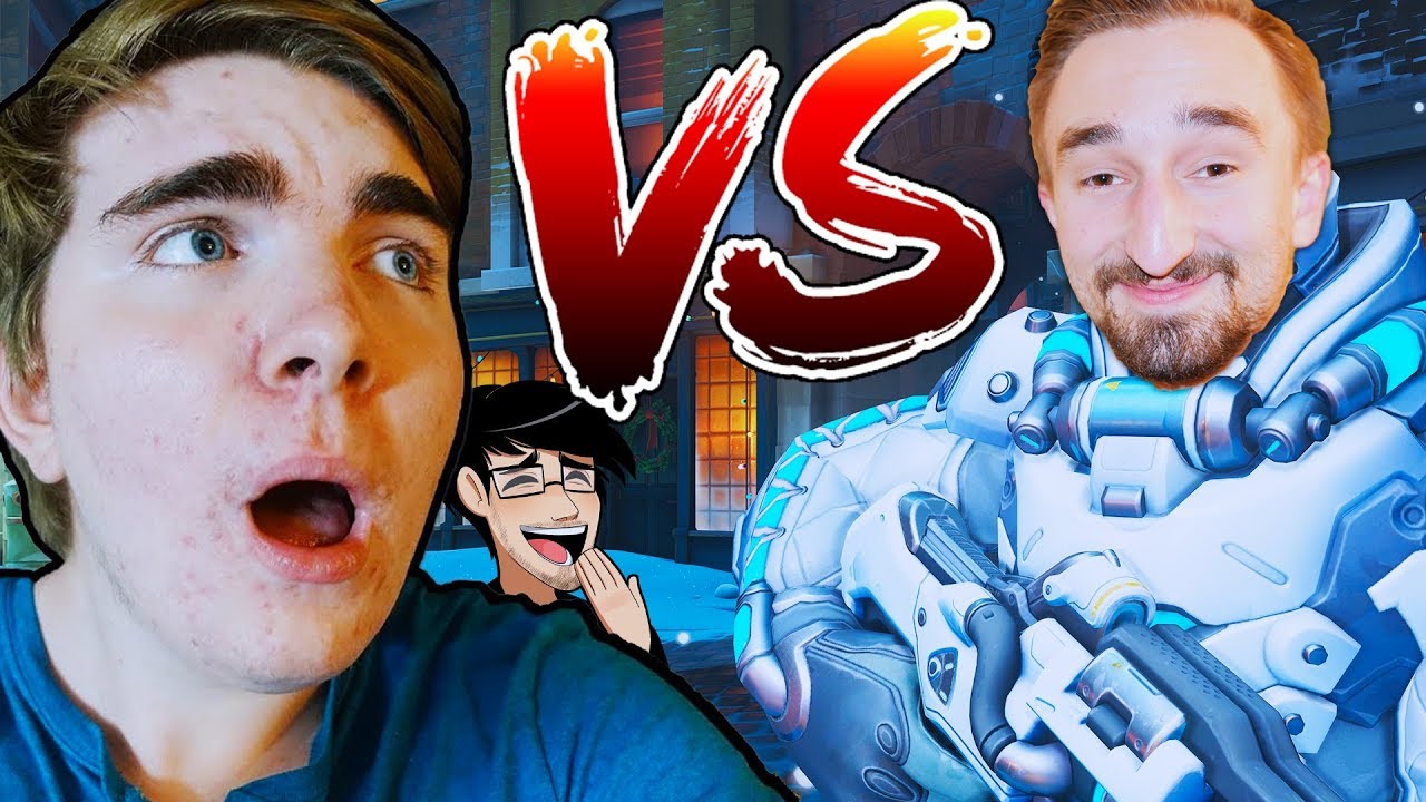 OVERWATCH JEROMEASF VS BEN HILARIOUS 1V1 SHOWDOWN!