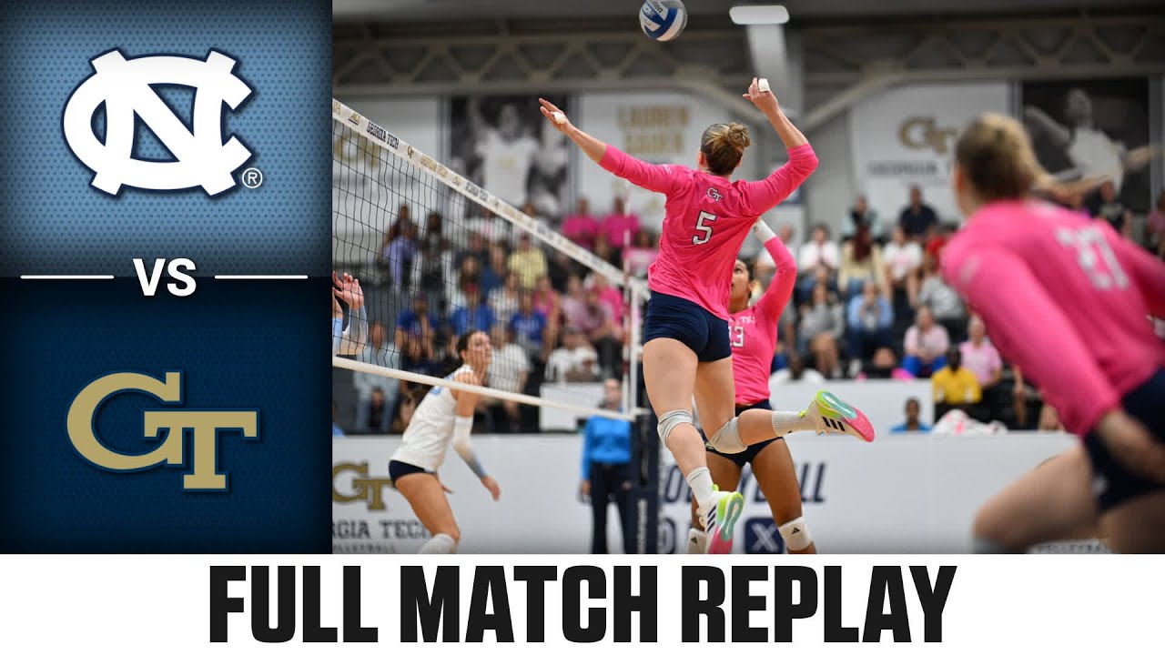 North Carolina vs. Georgia Tech Full Match Replay | 2025 ACC Volleyball