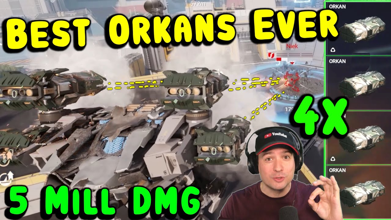 UFF! 4x ORKANS Bulgasari: 5 Mill Damage in War Robots: Frontiers! WRF
