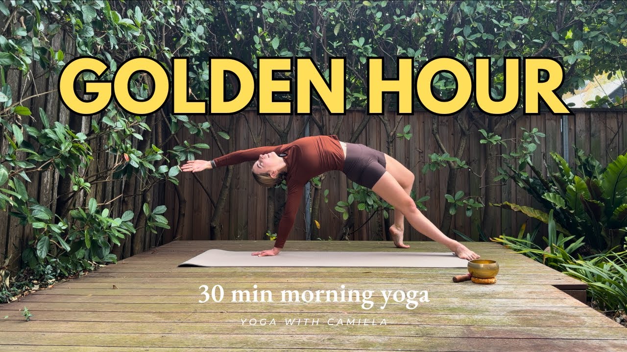 Golden Hour #18 - morning vinyasa yoga class (30 min) 🌄