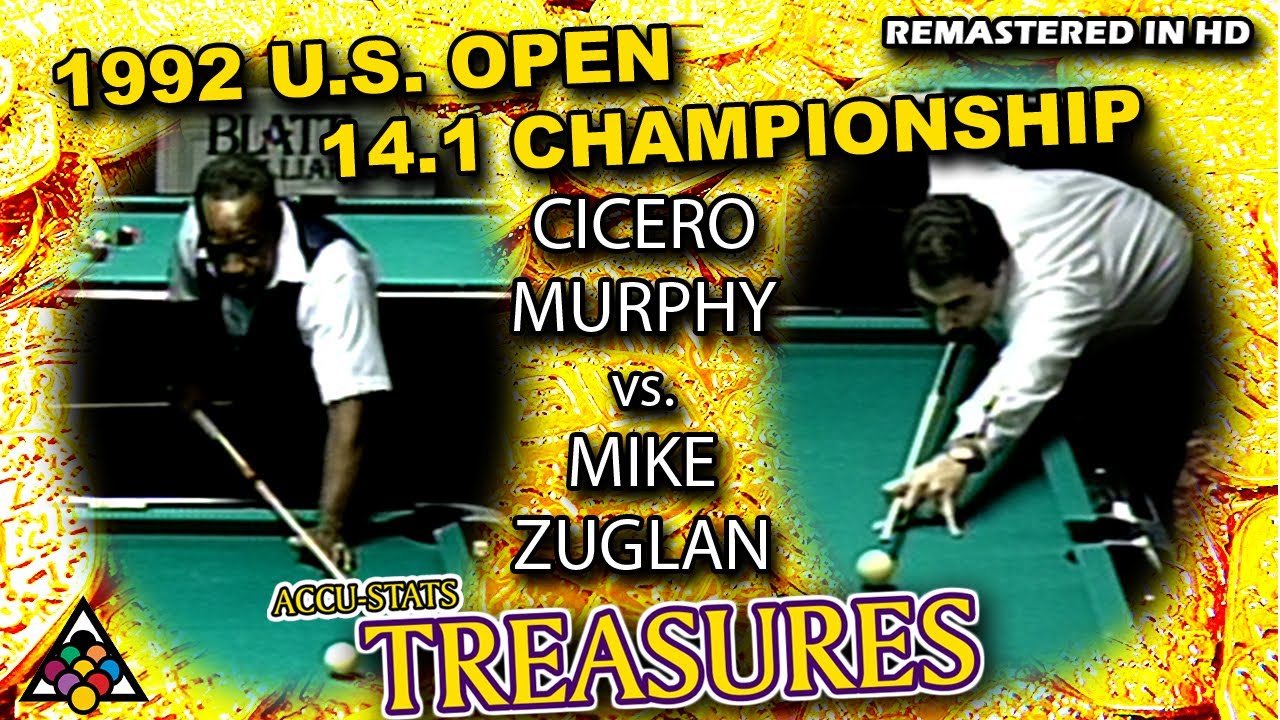 CICERO MURPHY vs MIKE ZUGLAN - 1992 US Open 14.1 Championship