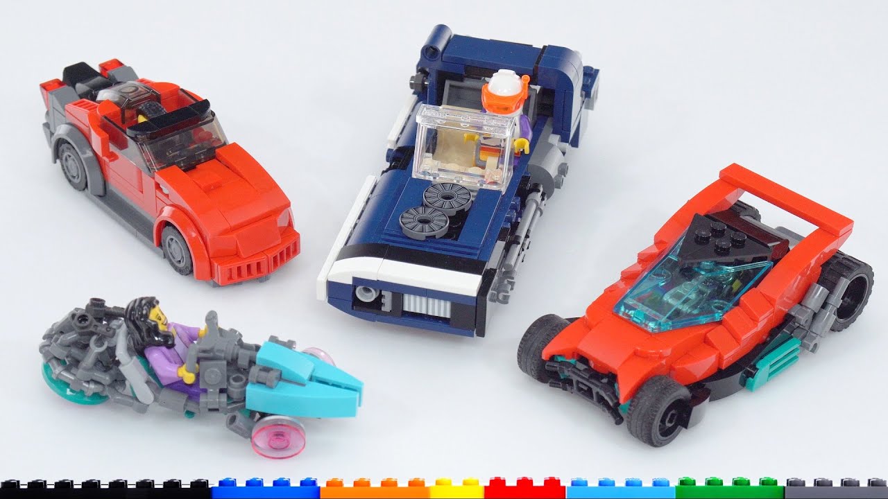 More LEGO custom cyberpunk vehicle MOCs