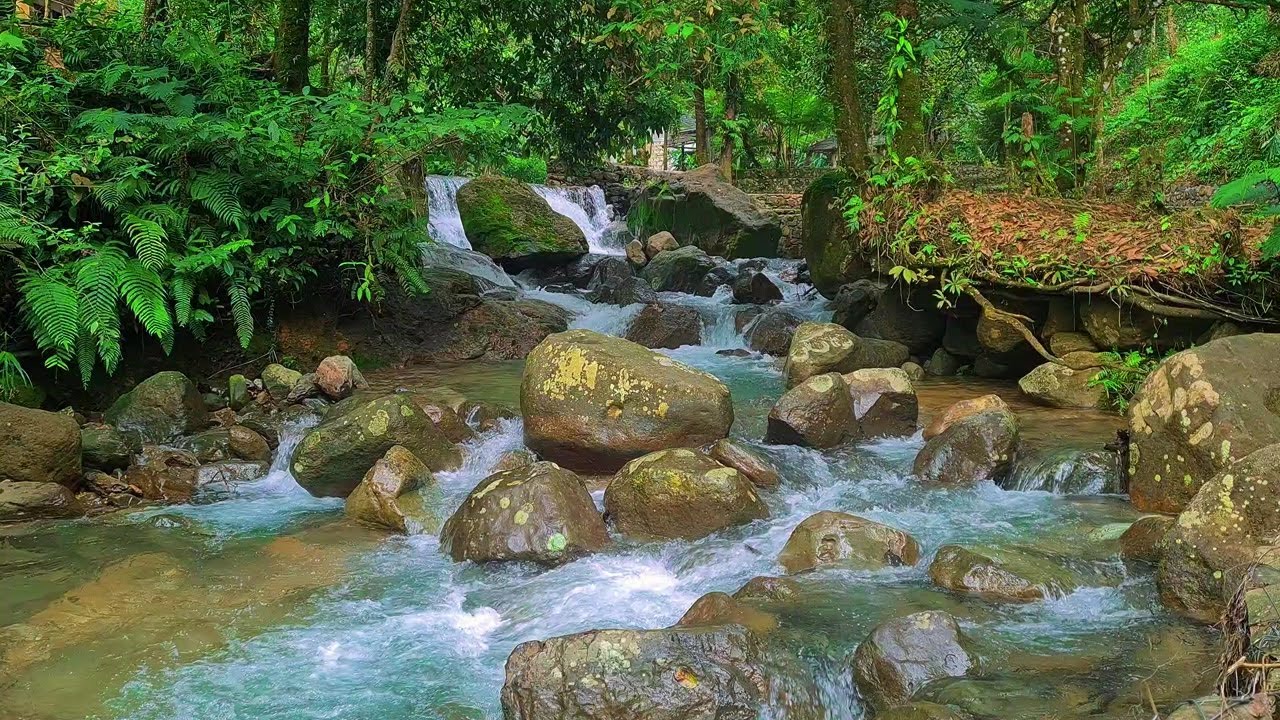Night River Flow Sounds – Soothing Water Ambience Under the Moon for Deep Sleep
